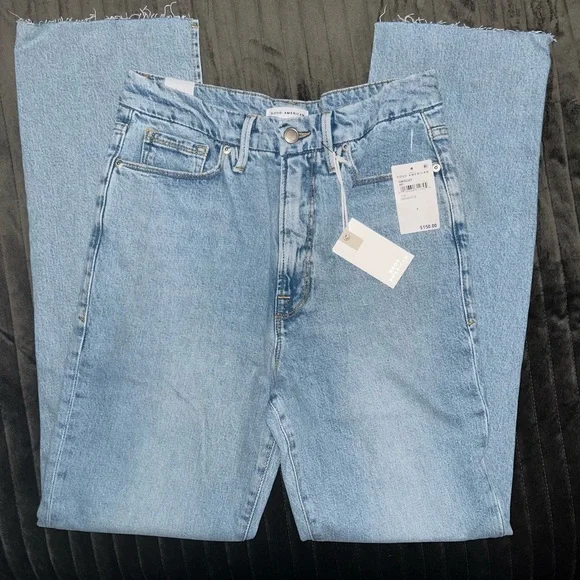 Good American ‘Good Boy’ jeans with side slits size 8/29 - Picture 2 of 2